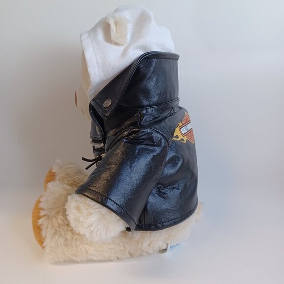 Build A Bear Workshop Harley Davidson Bear Plush Billys Place Biker - Picture 13 of 15